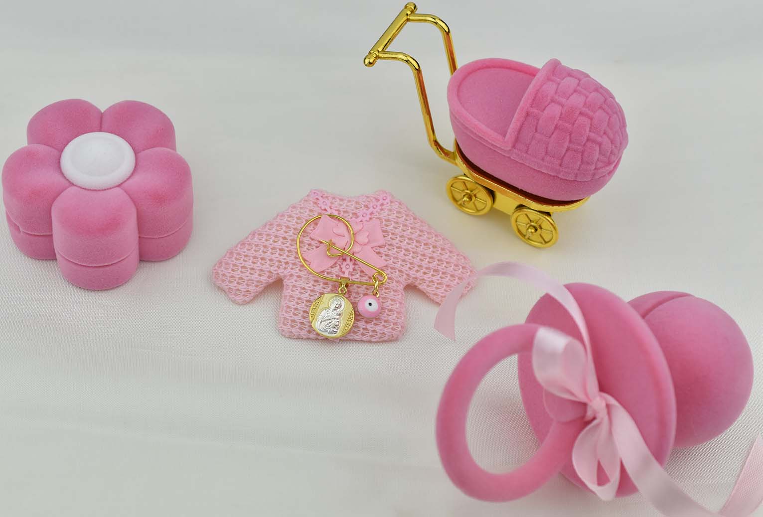 Ασημένιο Επίχρυσο Φυλαχτό Διπλής Όψης 925